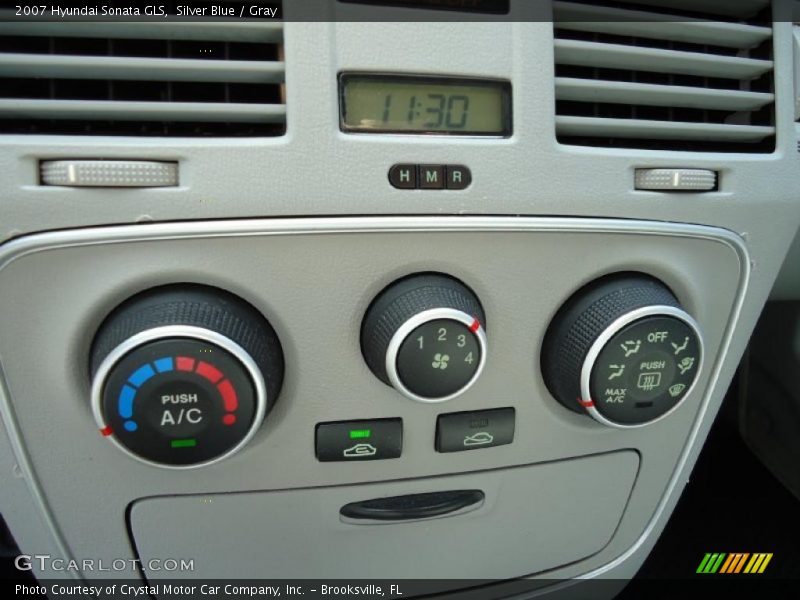Silver Blue / Gray 2007 Hyundai Sonata GLS