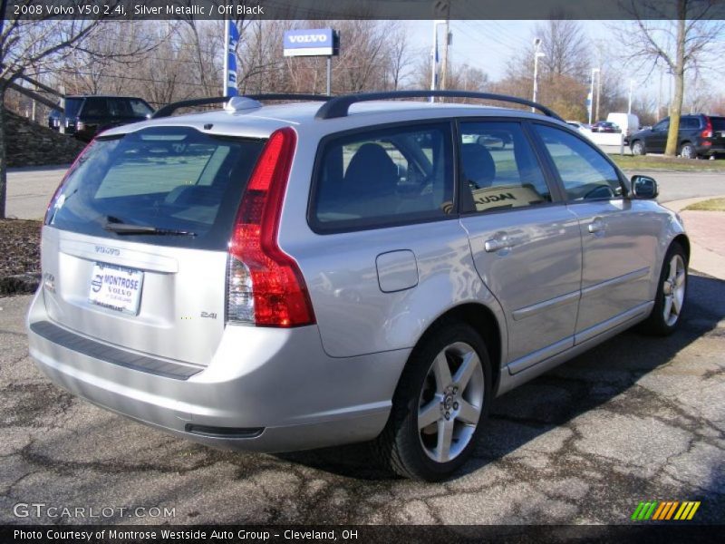 Silver Metallic / Off Black 2008 Volvo V50 2.4i