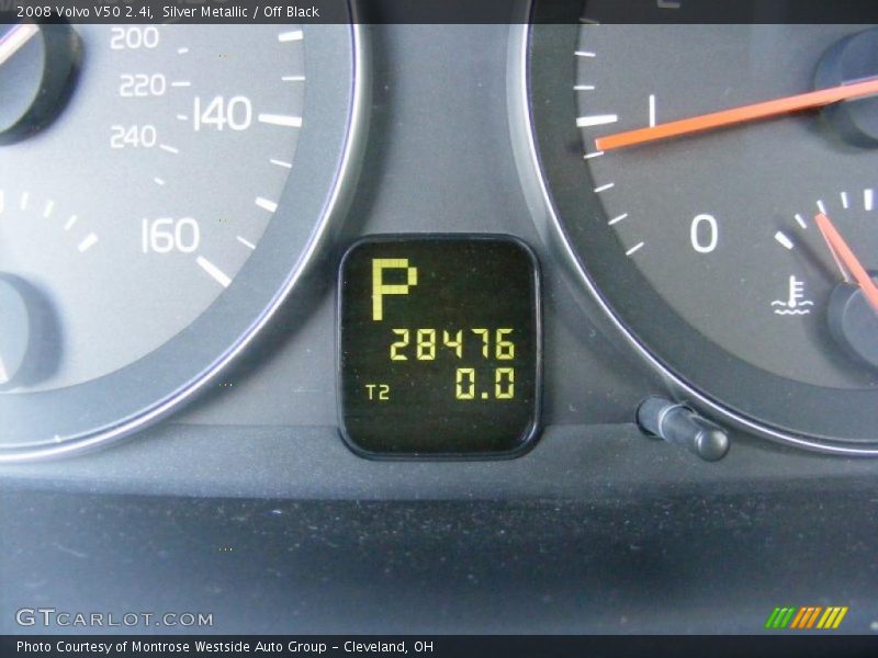 Silver Metallic / Off Black 2008 Volvo V50 2.4i
