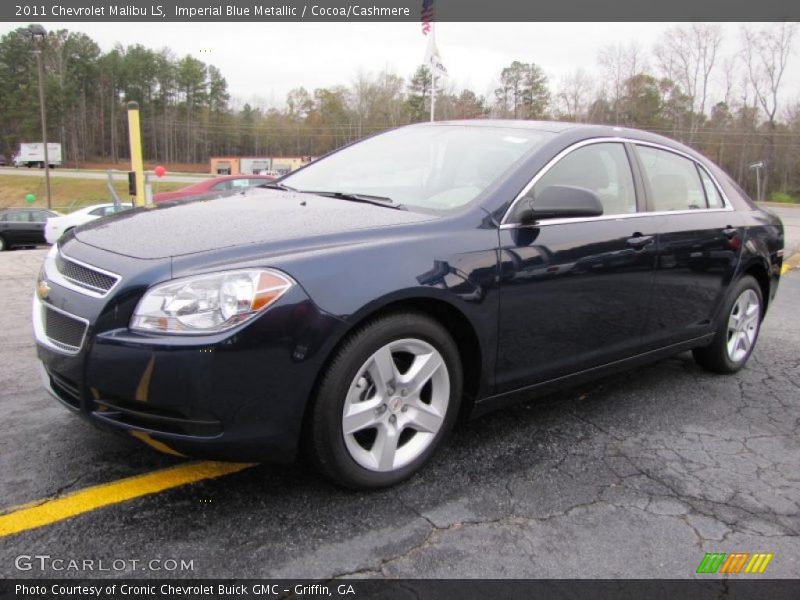 Imperial Blue Metallic / Cocoa/Cashmere 2011 Chevrolet Malibu LS