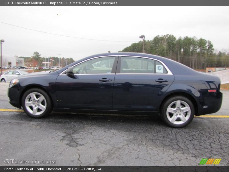 Imperial Blue Metallic / Cocoa/Cashmere 2011 Chevrolet Malibu LS