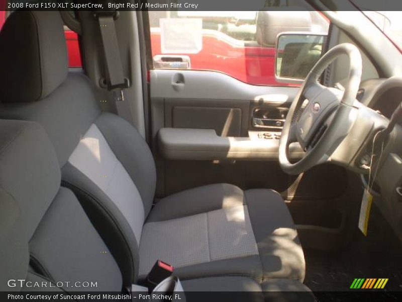 Bright Red / Medium Flint Grey 2008 Ford F150 XLT SuperCrew