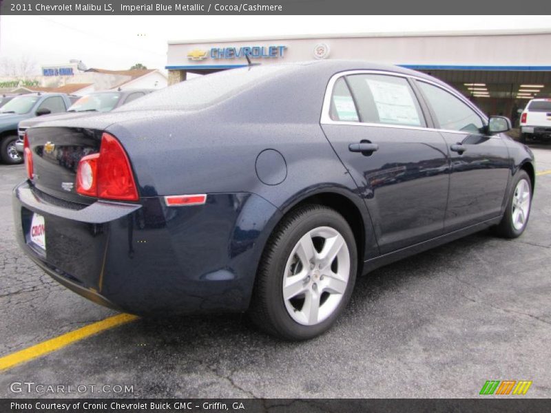 Imperial Blue Metallic / Cocoa/Cashmere 2011 Chevrolet Malibu LS