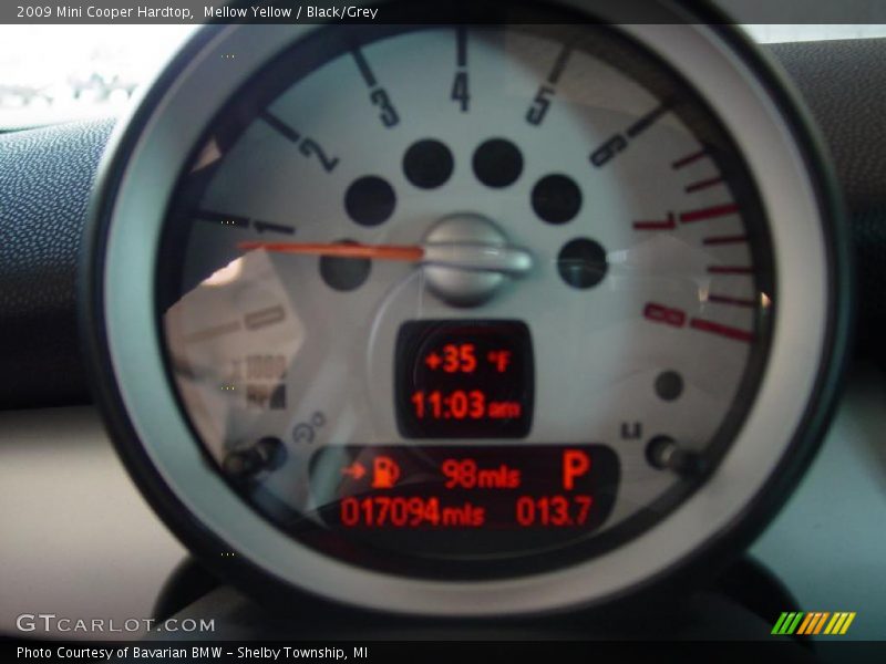 Mellow Yellow / Black/Grey 2009 Mini Cooper Hardtop