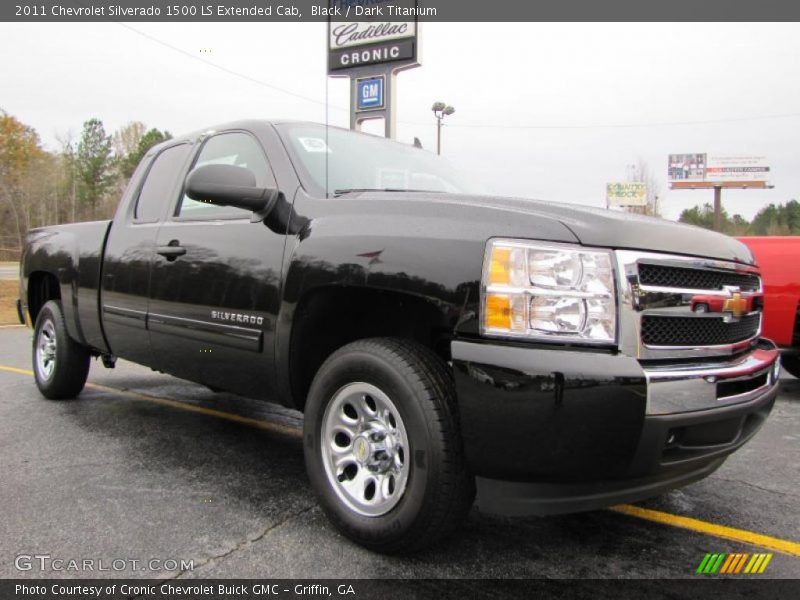 Black / Dark Titanium 2011 Chevrolet Silverado 1500 LS Extended Cab