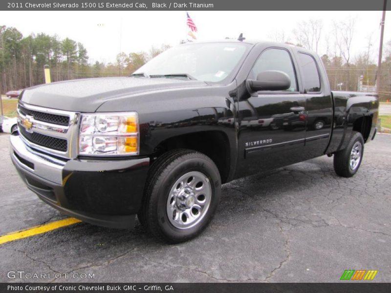Black / Dark Titanium 2011 Chevrolet Silverado 1500 LS Extended Cab