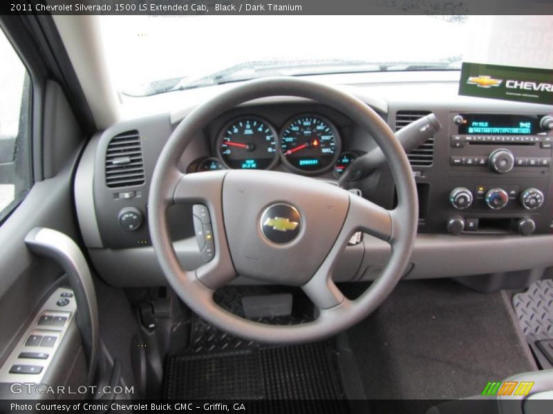 Black / Dark Titanium 2011 Chevrolet Silverado 1500 LS Extended Cab