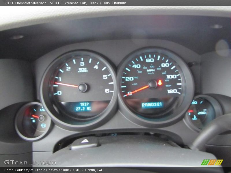 Black / Dark Titanium 2011 Chevrolet Silverado 1500 LS Extended Cab