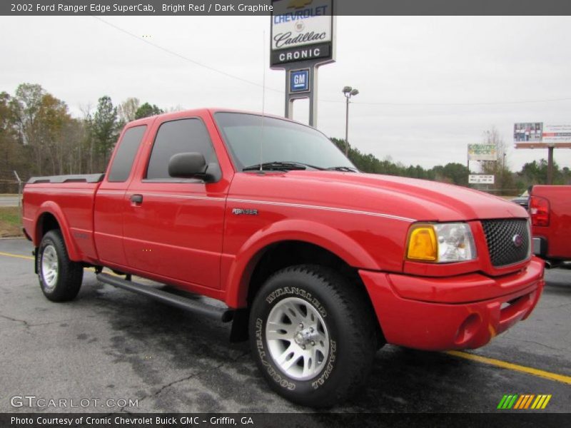 Bright Red / Dark Graphite 2002 Ford Ranger Edge SuperCab