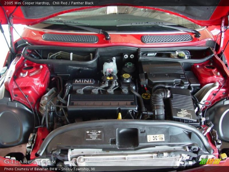 Chili Red / Panther Black 2005 Mini Cooper Hardtop
