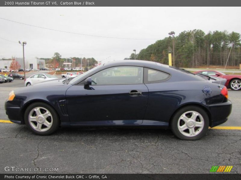 Carbon Blue / Black 2003 Hyundai Tiburon GT V6