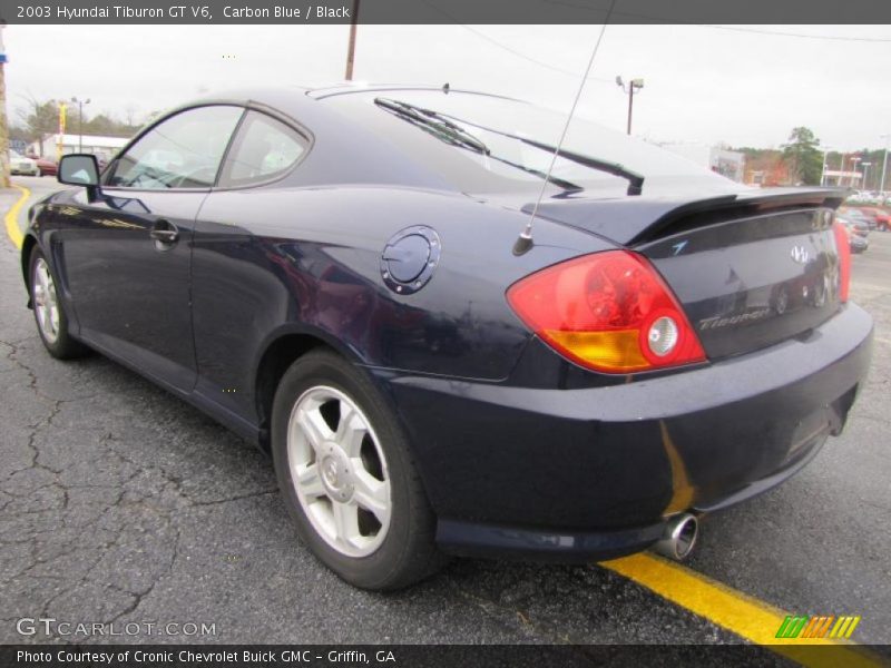 Carbon Blue / Black 2003 Hyundai Tiburon GT V6