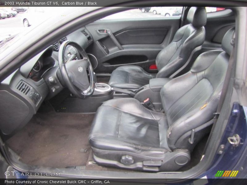 Carbon Blue / Black 2003 Hyundai Tiburon GT V6