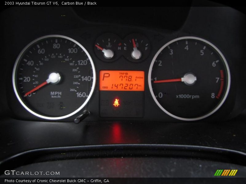 Carbon Blue / Black 2003 Hyundai Tiburon GT V6