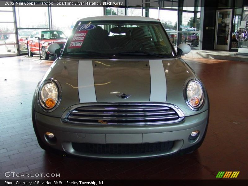 Sparkling Silver Metallic / Black/Grey 2009 Mini Cooper Hardtop