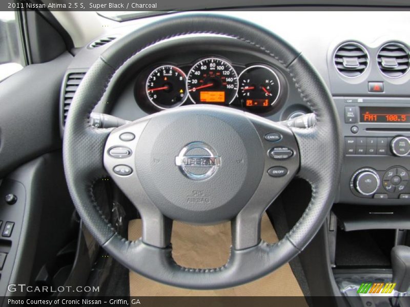 Super Black / Charcoal 2011 Nissan Altima 2.5 S