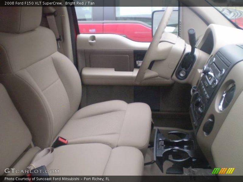 Bright Red / Tan 2008 Ford F150 XLT SuperCrew