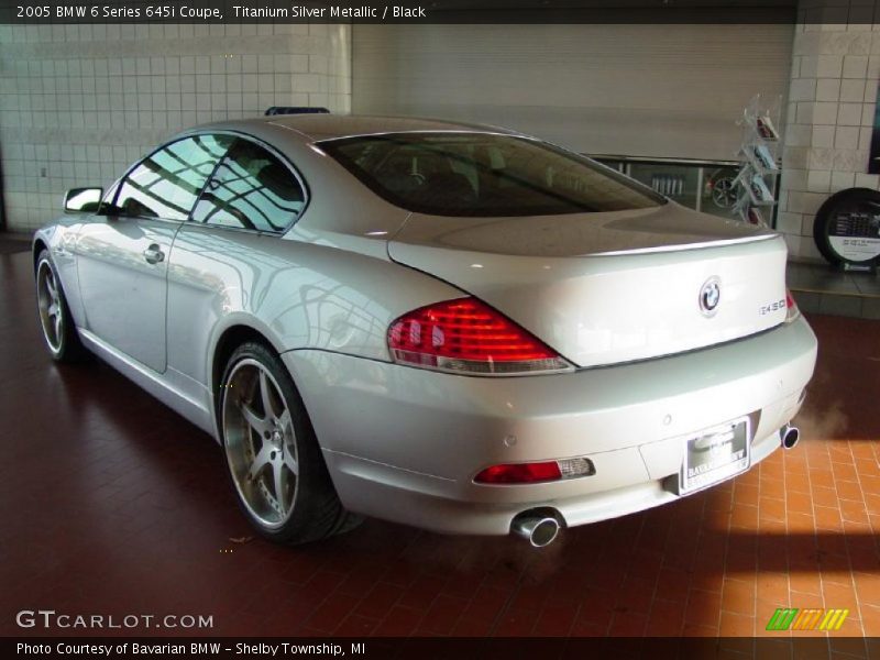 Titanium Silver Metallic / Black 2005 BMW 6 Series 645i Coupe