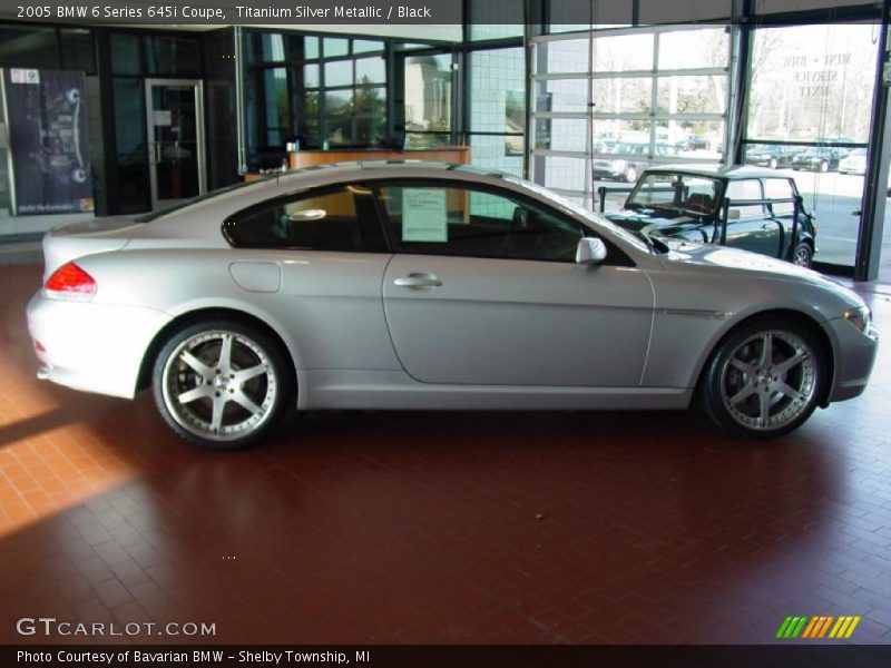 Titanium Silver Metallic / Black 2005 BMW 6 Series 645i Coupe
