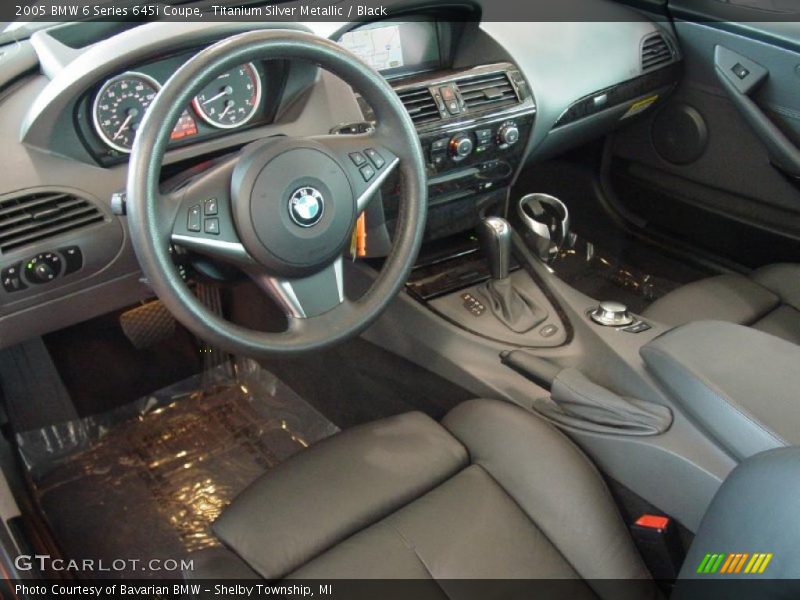 Black Interior - 2005 6 Series 645i Coupe 