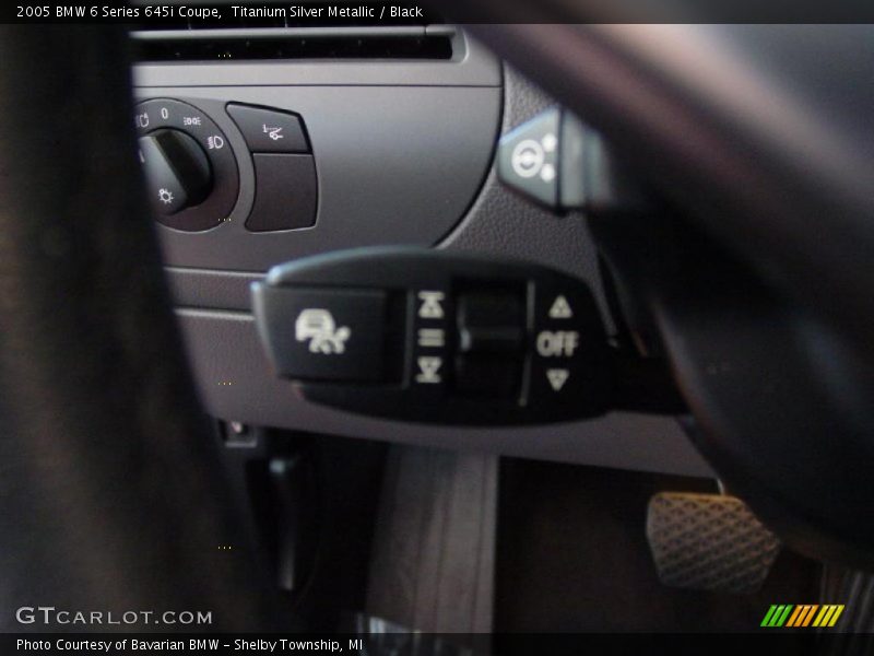 Titanium Silver Metallic / Black 2005 BMW 6 Series 645i Coupe