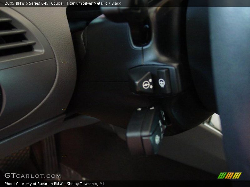 Titanium Silver Metallic / Black 2005 BMW 6 Series 645i Coupe