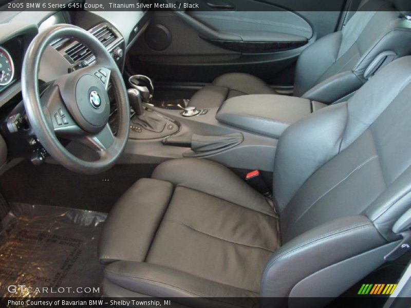  2005 6 Series 645i Coupe Black Interior