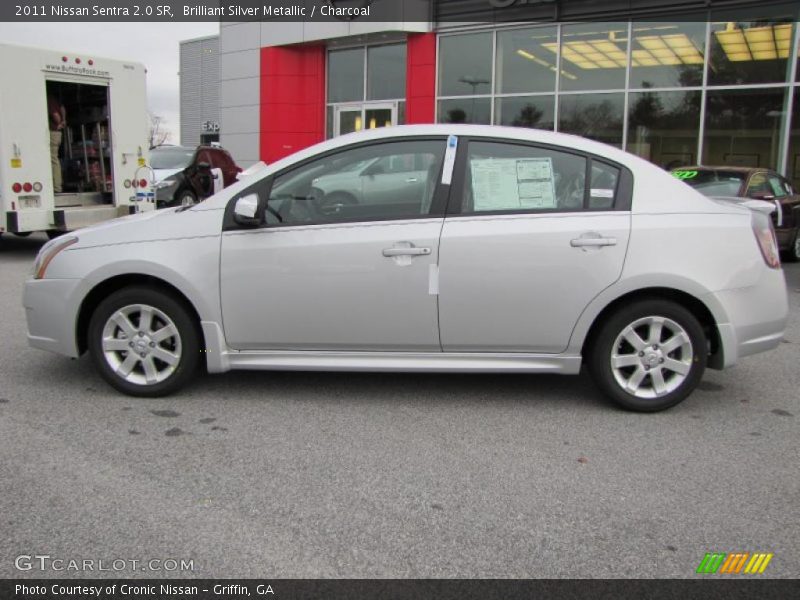 Brilliant Silver Metallic / Charcoal 2011 Nissan Sentra 2.0 SR