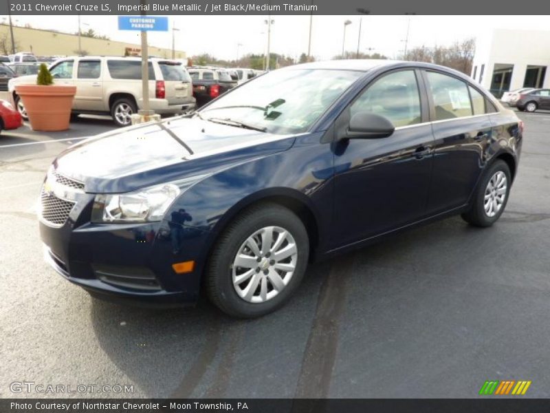 Imperial Blue Metallic / Jet Black/Medium Titanium 2011 Chevrolet Cruze LS