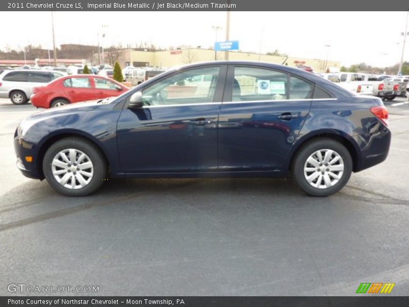 Imperial Blue Metallic / Jet Black/Medium Titanium 2011 Chevrolet Cruze LS