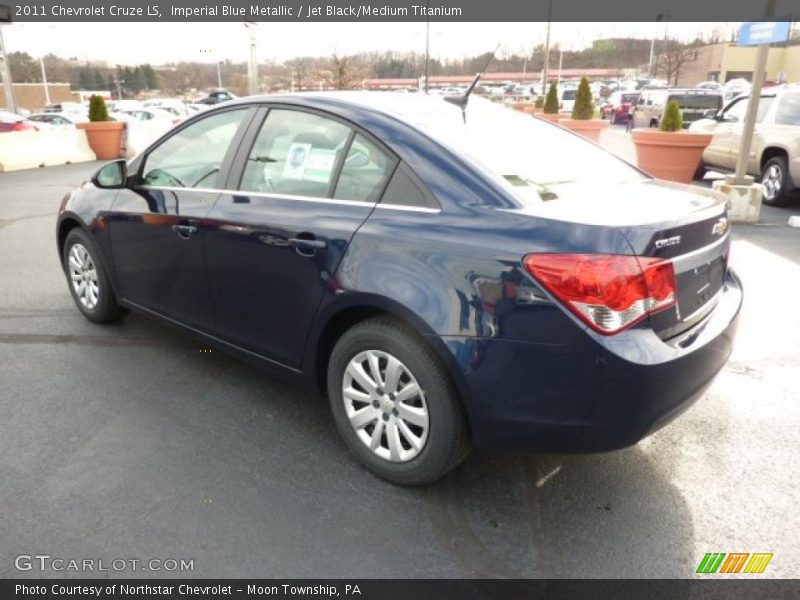 Imperial Blue Metallic / Jet Black/Medium Titanium 2011 Chevrolet Cruze LS