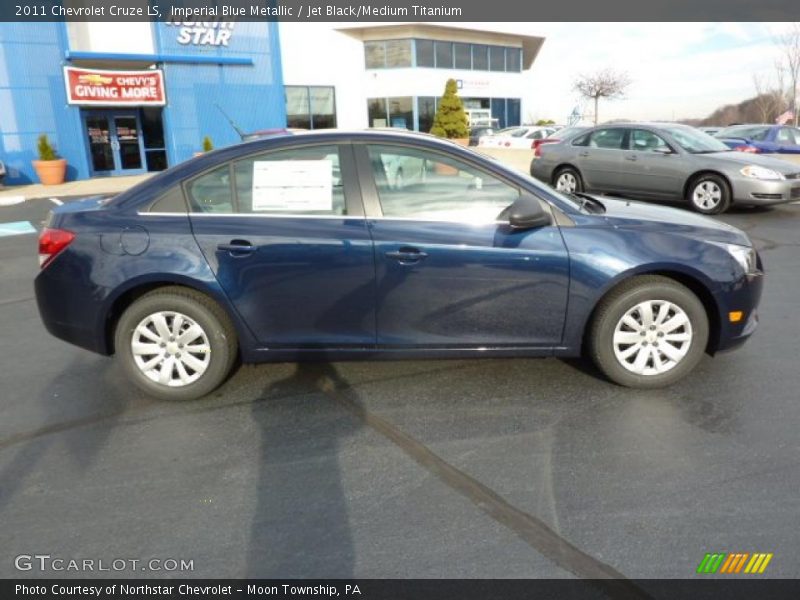 Imperial Blue Metallic / Jet Black/Medium Titanium 2011 Chevrolet Cruze LS