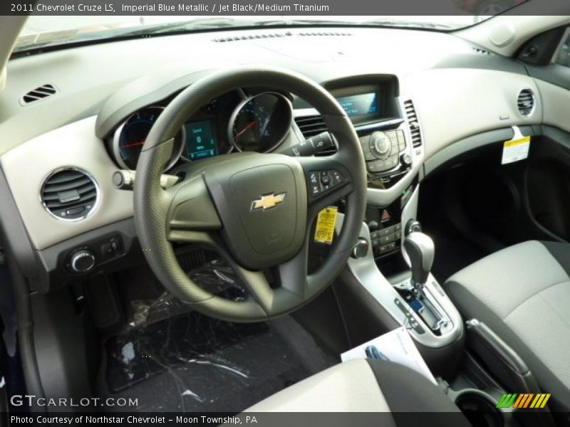 Imperial Blue Metallic / Jet Black/Medium Titanium 2011 Chevrolet Cruze LS