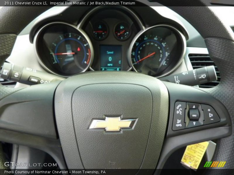 Imperial Blue Metallic / Jet Black/Medium Titanium 2011 Chevrolet Cruze LS