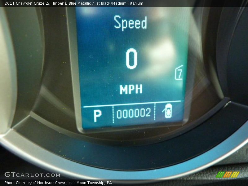 Imperial Blue Metallic / Jet Black/Medium Titanium 2011 Chevrolet Cruze LS