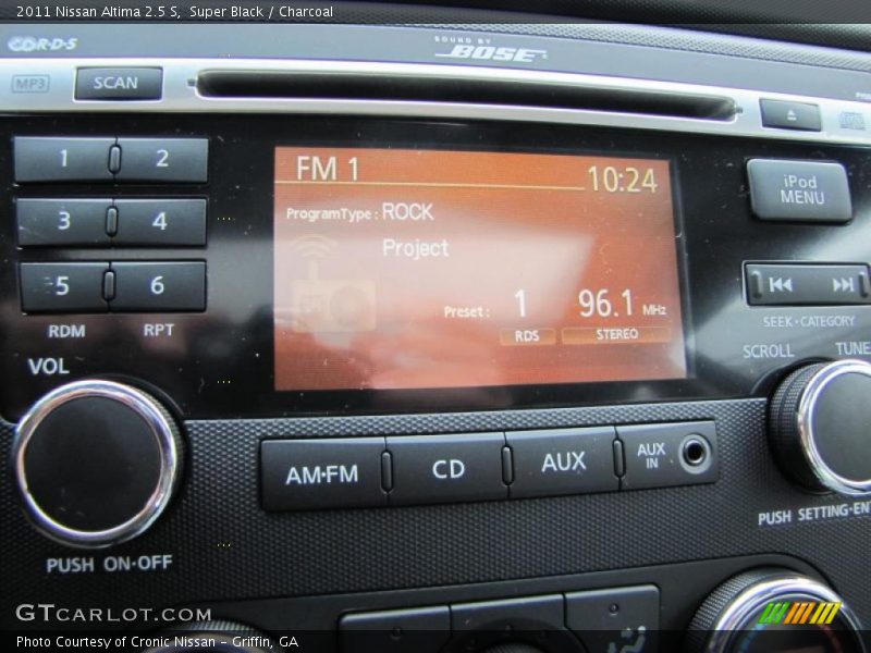 Super Black / Charcoal 2011 Nissan Altima 2.5 S