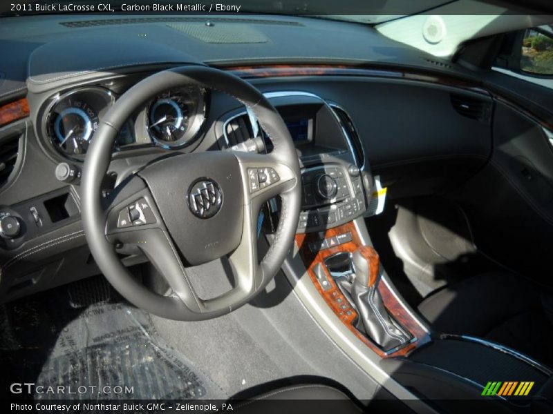 Carbon Black Metallic / Ebony 2011 Buick LaCrosse CXL