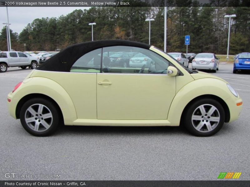Mellow Yellow / Black 2006 Volkswagen New Beetle 2.5 Convertible