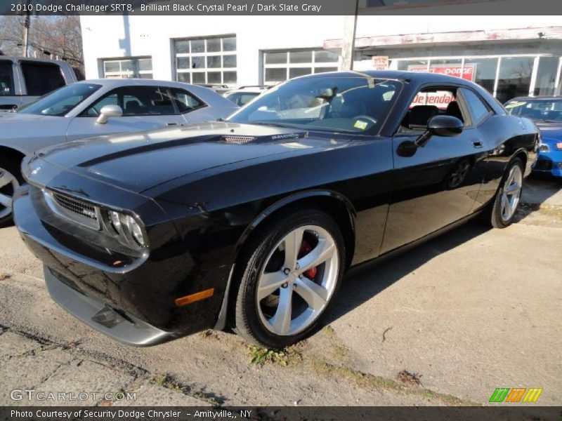Brilliant Black Crystal Pearl / Dark Slate Gray 2010 Dodge Challenger SRT8