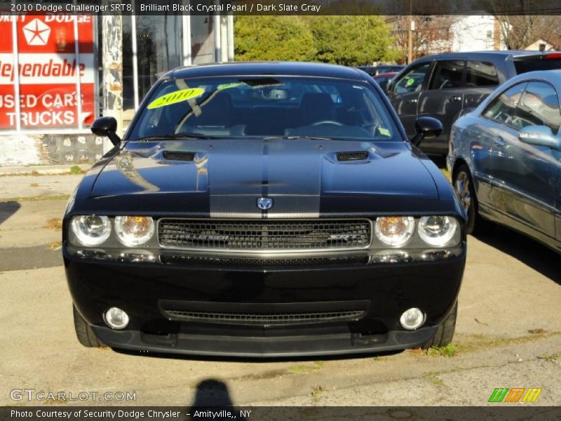 Brilliant Black Crystal Pearl / Dark Slate Gray 2010 Dodge Challenger SRT8