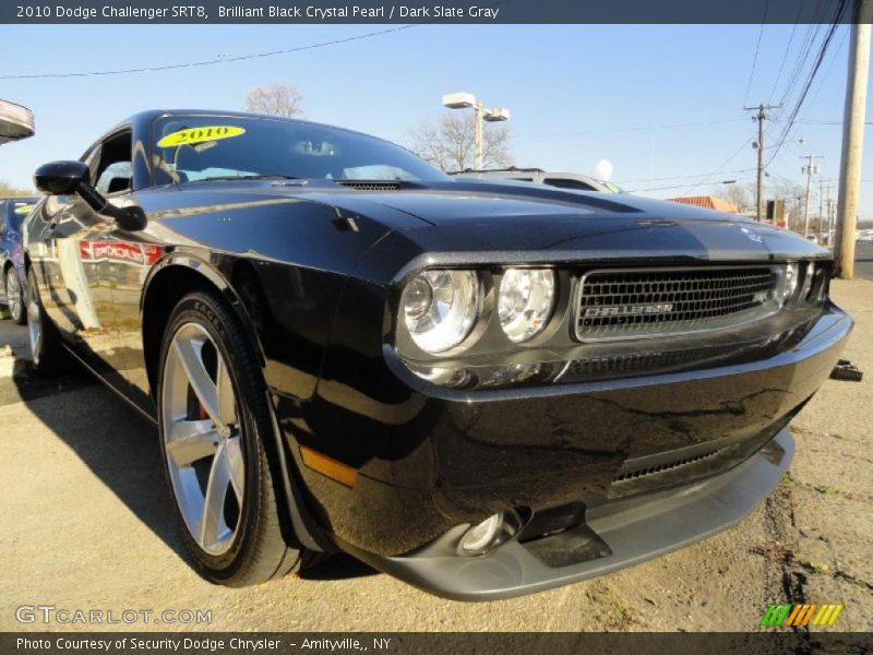 Brilliant Black Crystal Pearl / Dark Slate Gray 2010 Dodge Challenger SRT8
