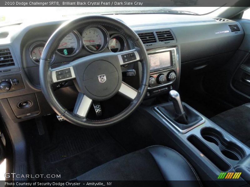 Brilliant Black Crystal Pearl / Dark Slate Gray 2010 Dodge Challenger SRT8
