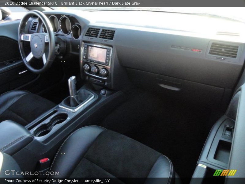 Brilliant Black Crystal Pearl / Dark Slate Gray 2010 Dodge Challenger SRT8