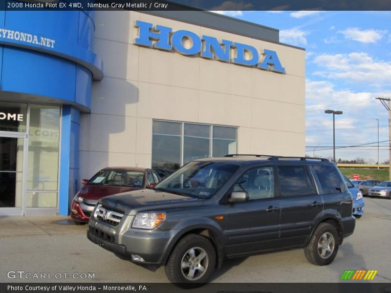 Nimbus Gray Metallic / Gray 2008 Honda Pilot EX 4WD