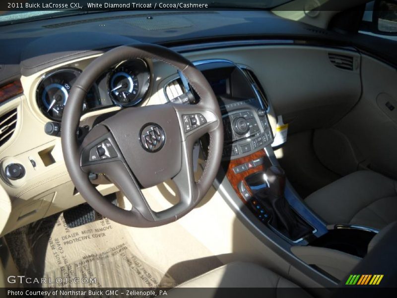 White Diamond Tricoat / Cocoa/Cashmere 2011 Buick LaCrosse CXL
