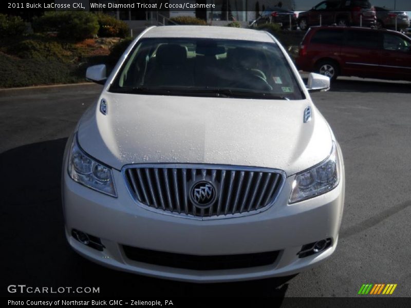 White Diamond Tricoat / Cocoa/Cashmere 2011 Buick LaCrosse CXL