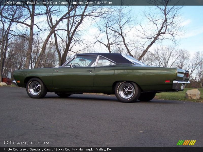 Limelight Green Poly / White 1969 Plymouth Road Runner 2 Door Coupe