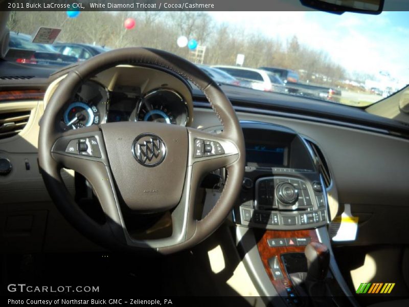 White Diamond Tricoat / Cocoa/Cashmere 2011 Buick LaCrosse CXL