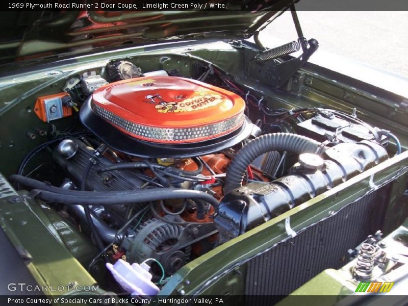 1969 Road Runner 2 Door Coupe Engine - 383 cid OHV 16-Valve V8