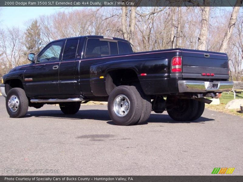 Black / Mist Gray 2000 Dodge Ram 3500 SLT Extended Cab 4x4 Dually